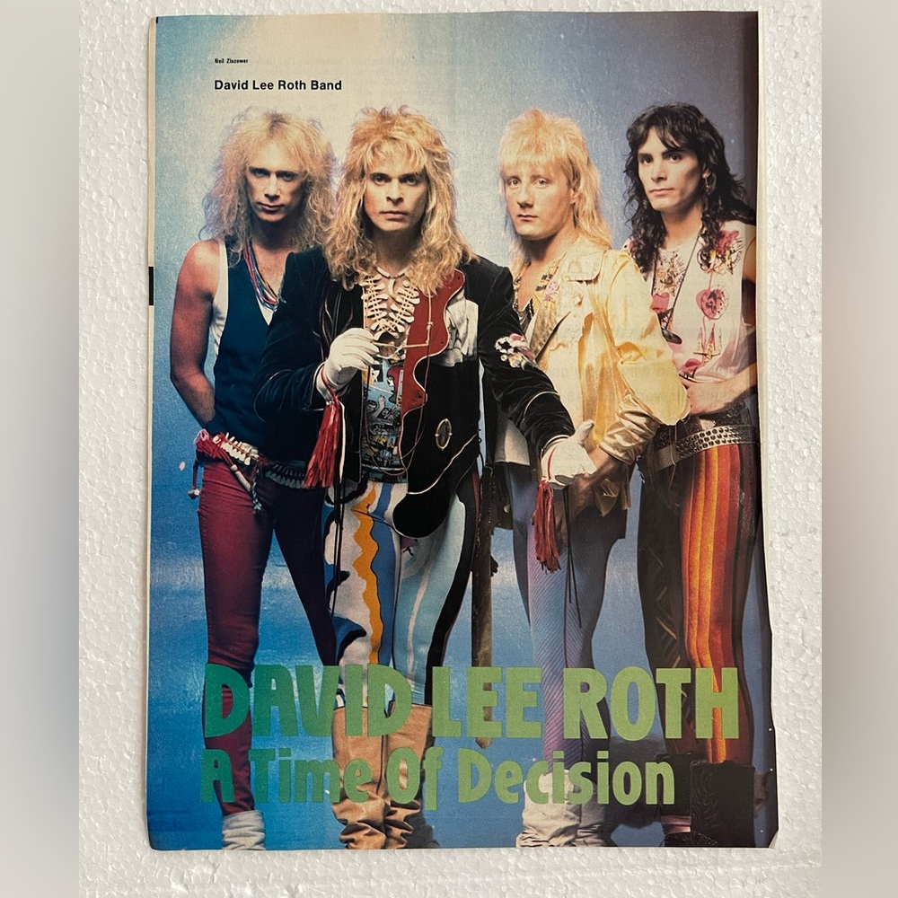 David Lee Roth Band Pinup